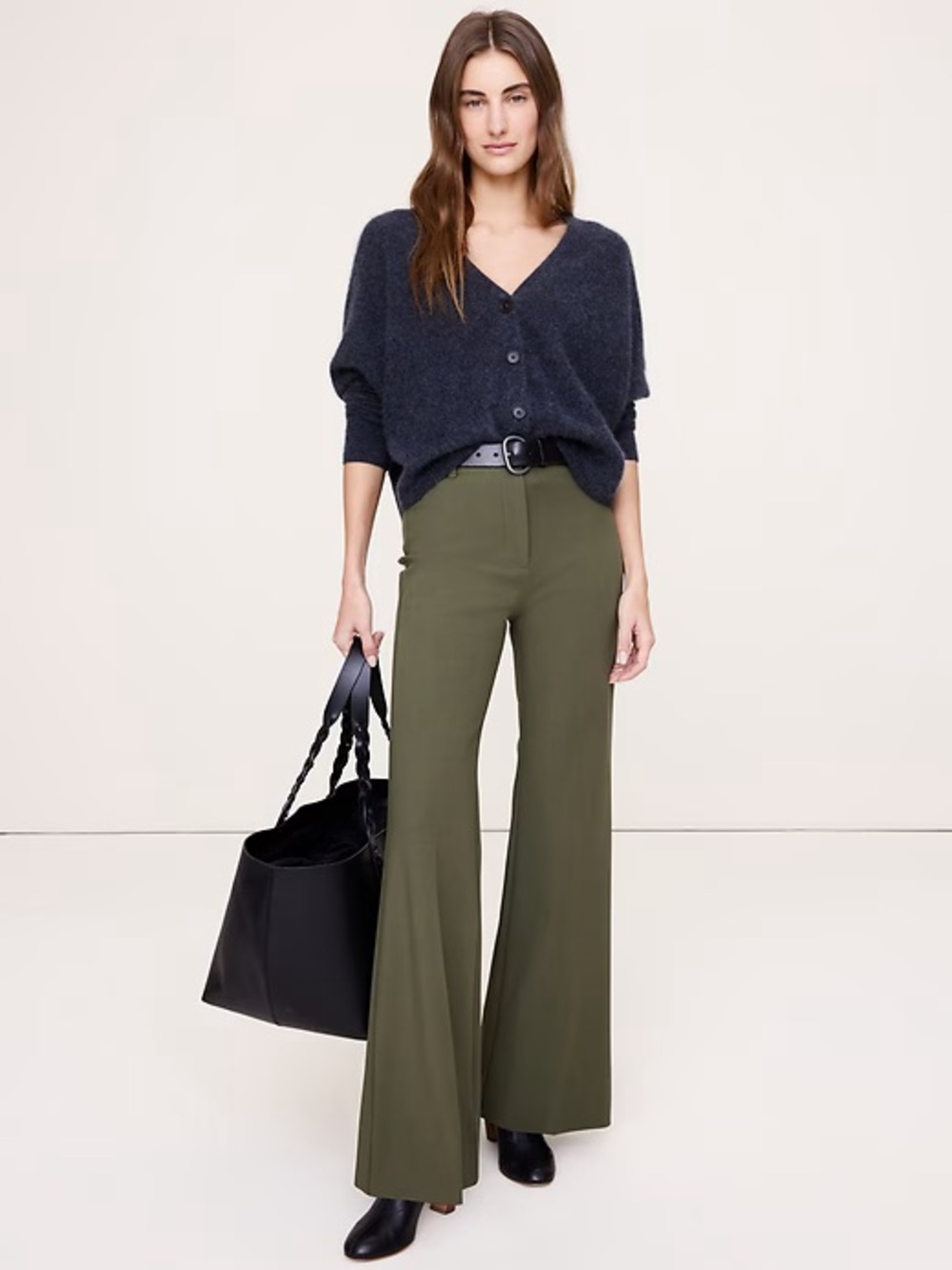 NWT! Banana Republic High Rise Modern Flare City Stretch Pant - Size 10 853869
